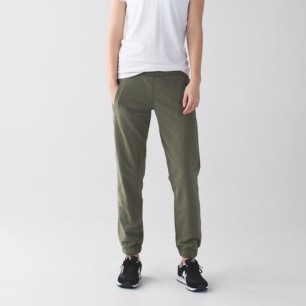 Lululemon Sattva Pant Heathered Fatigue Green Sz 6
