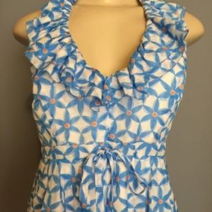 NWT Lilly Pulitzer Star Fruit Ruffle Halter Dress