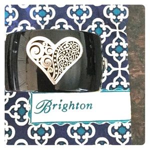 BRIGHTON Black-Oval-BANGLE-BRACELET