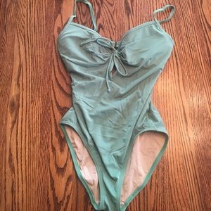 10C Olive green Victoria's Secret swimsuit, VGUC