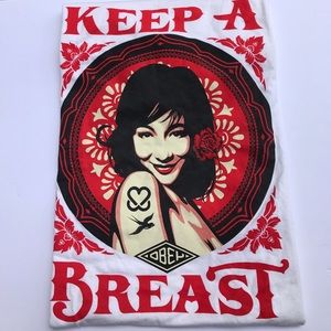 Obey Keep A Breast Shirt - M