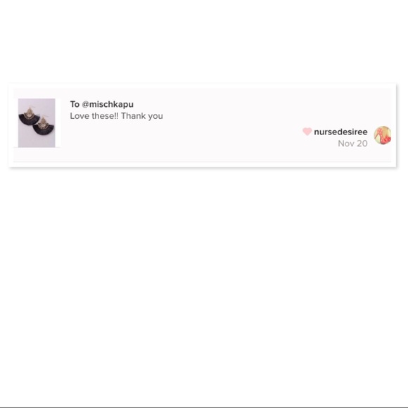 🎁🎄Olga Black Fan Shaped Tassel Earrings - Picture 2 of 2