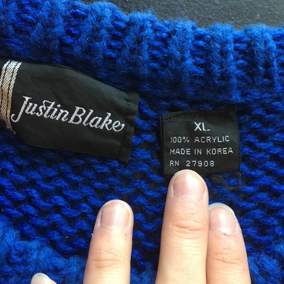 Vintage oversized knit sweater! Hella awesome - Picture 6 of 7