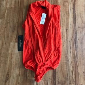 Brand New Orange Bebe Top