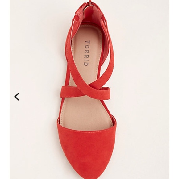 🆕 Torrid Wide Width Crisscross Strap D'Orsay Flat - Picture 3 of 5