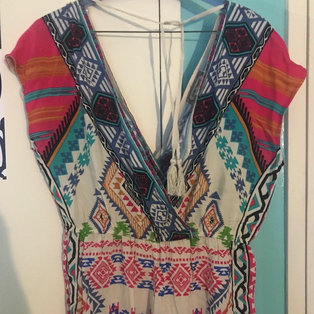 Aztec Drawstring Tie Jumper