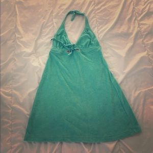 Sea foam Terry cloth Ralph Lauren halter cover up