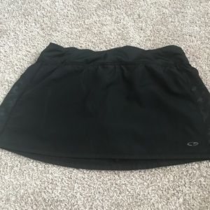Black athletic skort