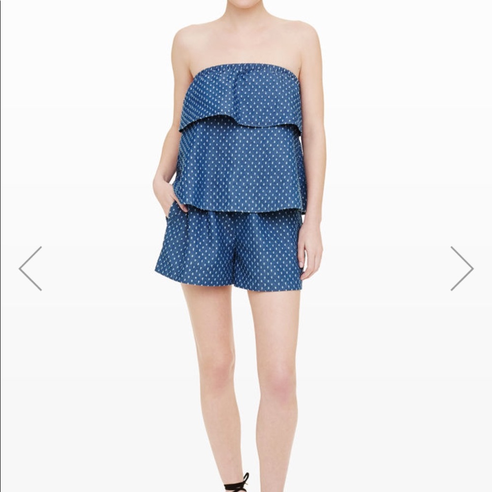 Denim Romper - Picture 2 of 6
