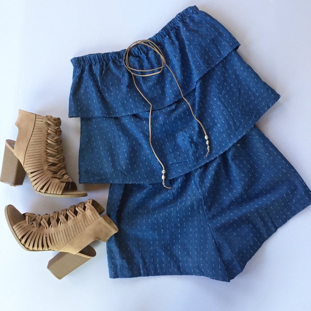 Denim Romper - Picture 6 of 6