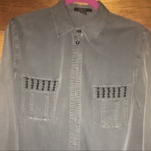 Forever 21 Grey studded shirt