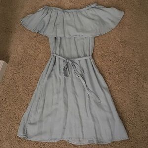 NWOT Old Navy off shoulder chambray dress