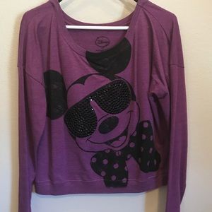 Mickey sweatshirt with stone detail