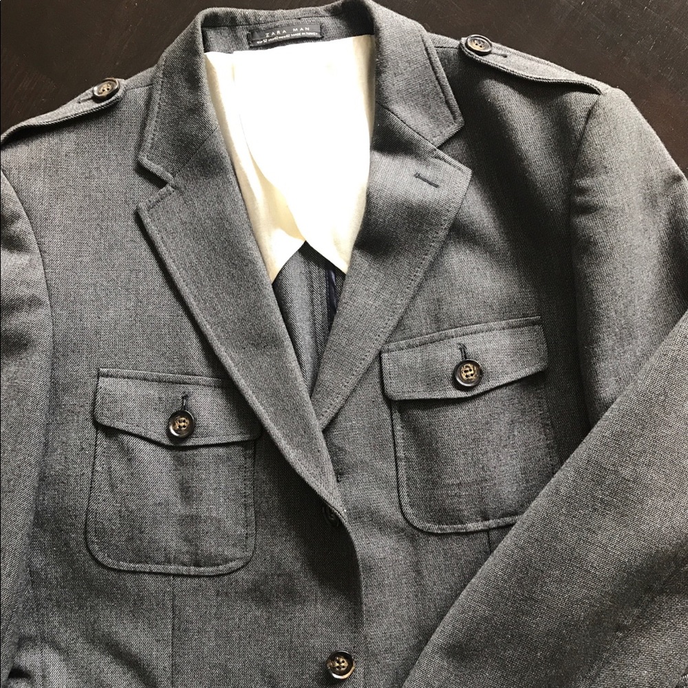 Zara utility style sports coat