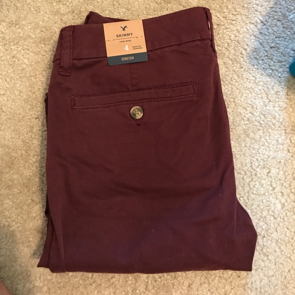 Maroon American Eagle pants - Picture 1 of 3