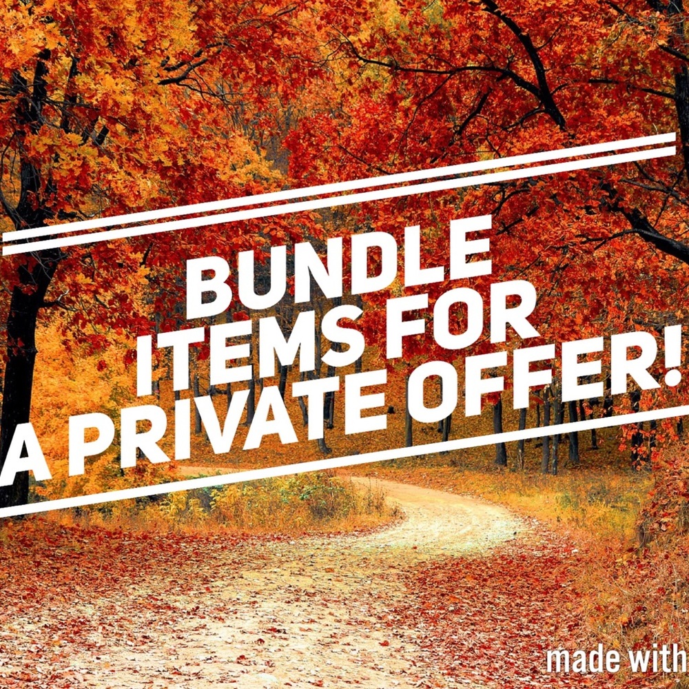 Bundle items for a private offer!