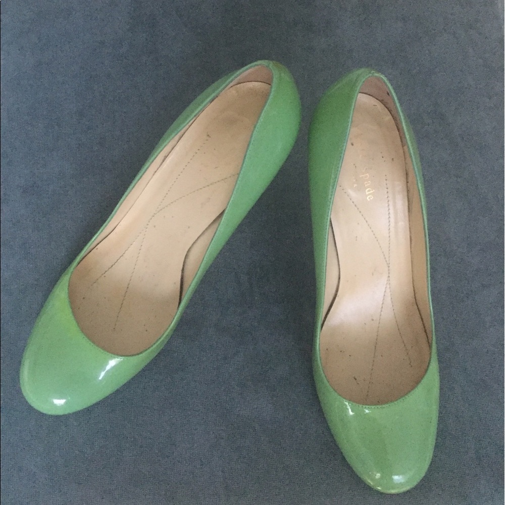 Seafoam green kate spade heels. Size 10.