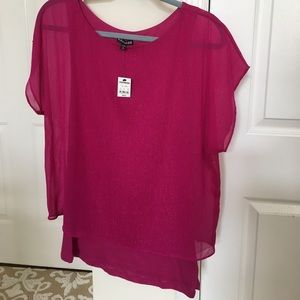 Pink sparkly express top. Size Medium