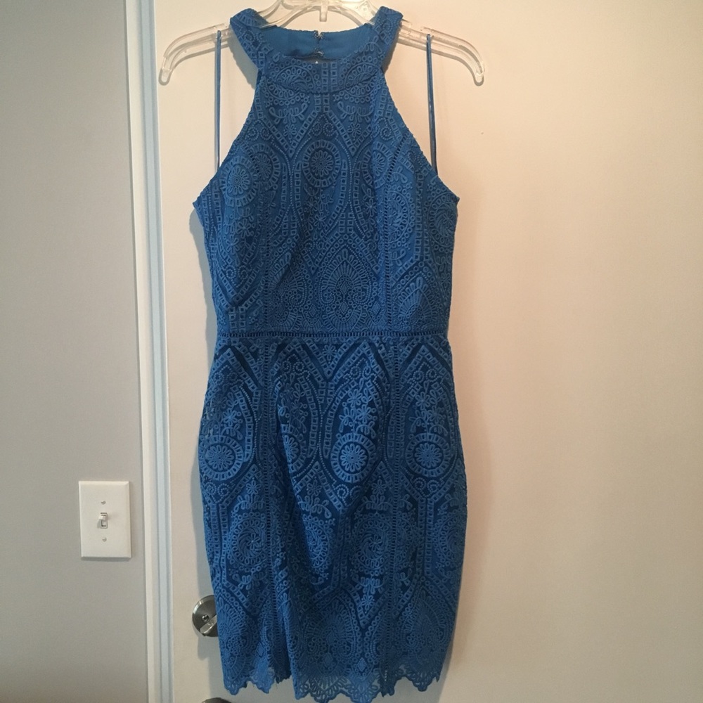 NWT - Adelyn Rae Royal Blue Lace Sheath Dress