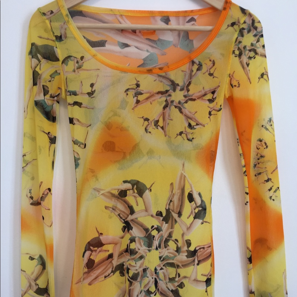 Jean Paul Gaultier SOLEIL mesh top