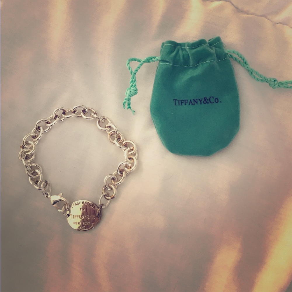 Tiffany inspired silver chain bracelet