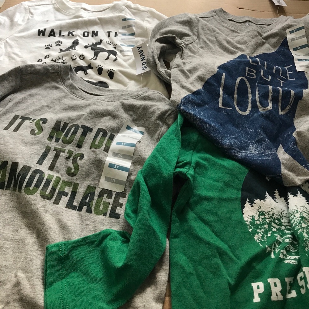 4 brand new long sleeve shirts