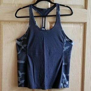 Under Armour dark grey + camo tank top