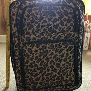 Cheetah Print suitcase