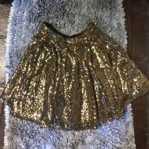 Gold Sequin Skirt Small Gold Sequin Skirt Small