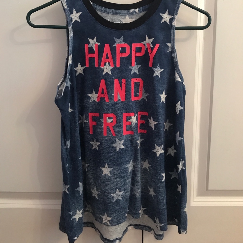 "Happy and Free" tank
