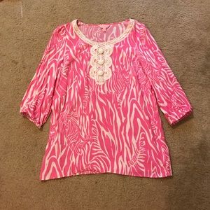 Lilly Pulitzer Pink Patterned Tunic