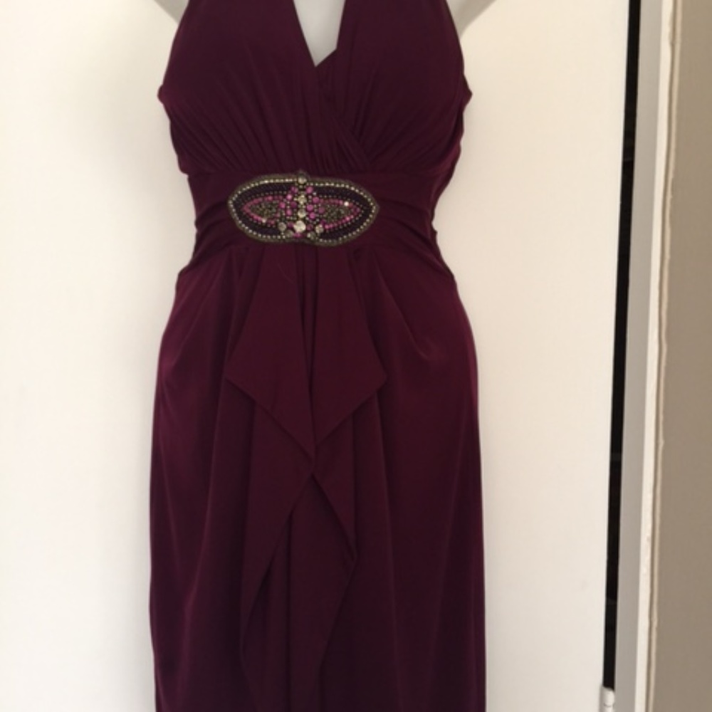 David Meister  Cocktail Party Dress Beaded