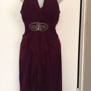 David Meister  Cocktail Party Dress Beaded