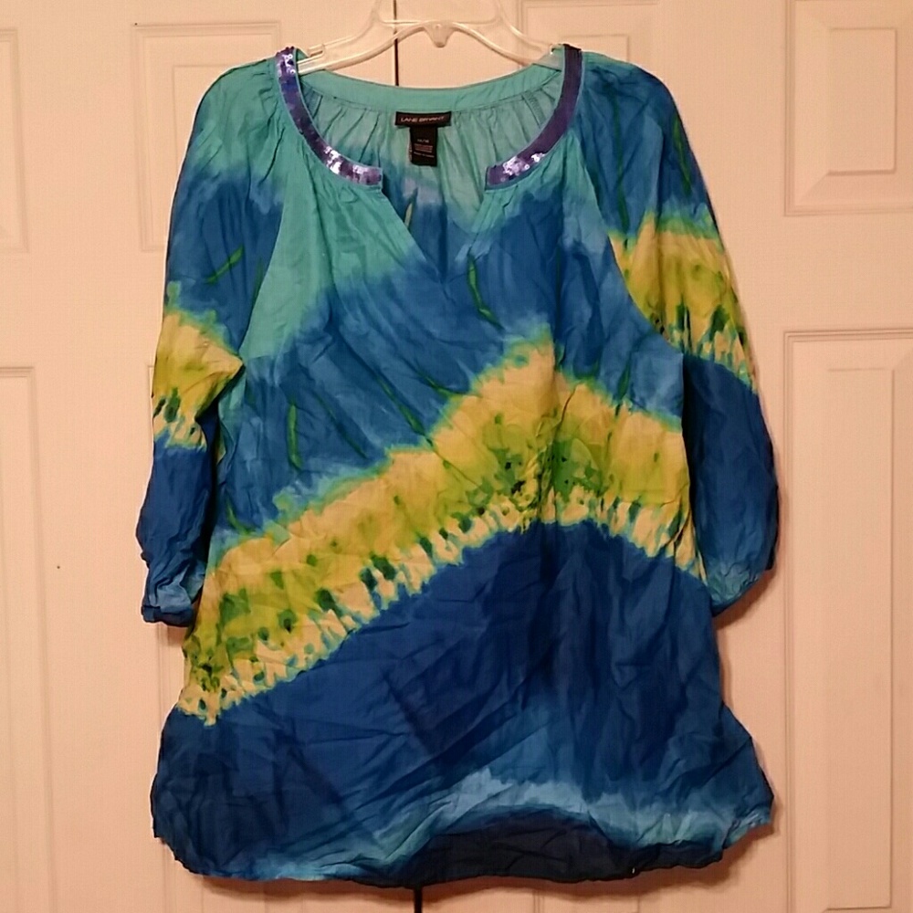 Lane Bryant Tie-dye Boho top