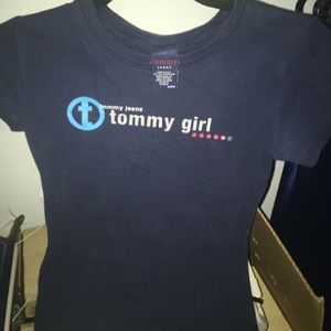 Dark blue Tommy Girl/Tommy Jeans top