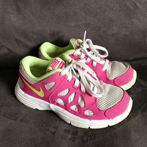 KIDS - NIKE FREE RUNS - PINK/WHITE/GREEN - UC