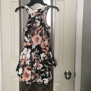 Cute Floral Black Romper w/ Skirt!🌸🌹🌺🌷