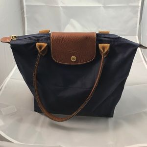 Longchamp Navy Le Pliage Nylon Tote | Small