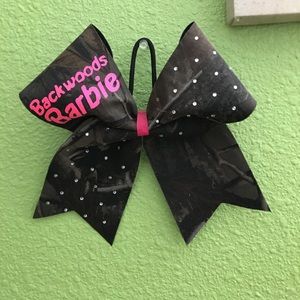 Camouflage cheer bow