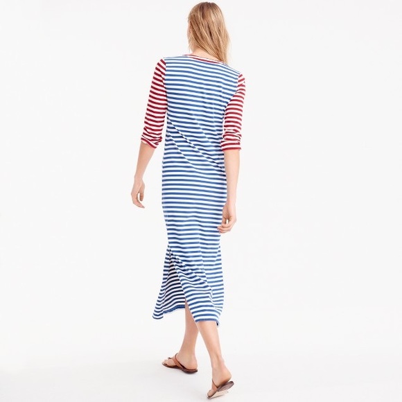 J. Crew Striped Lace Up Dress - Picture 5 of 8