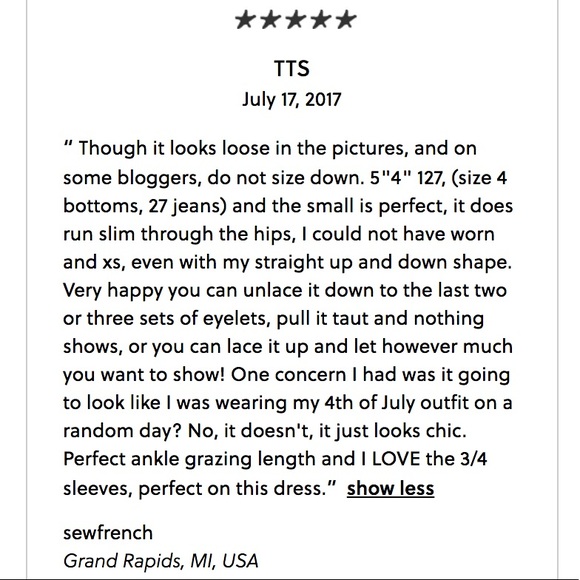 J. Crew Striped Lace Up Dress - Picture 6 of 8