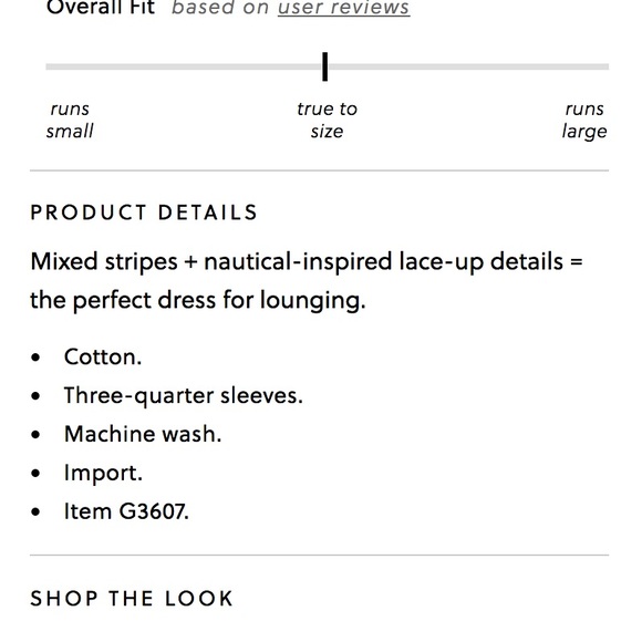 J. Crew Striped Lace Up Dress - Picture 7 of 8