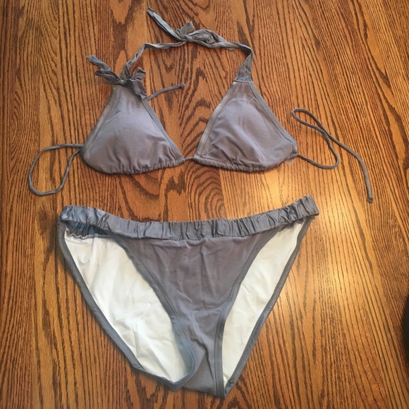 Large NWOT grey Victoria's Secret Bikini - Picture 1 of 3