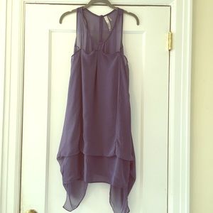 Anthropologie Miilla Dress Sheer Tieback Lavndr M
