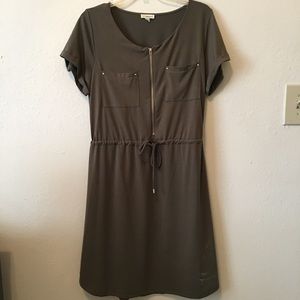Olive Green Dress