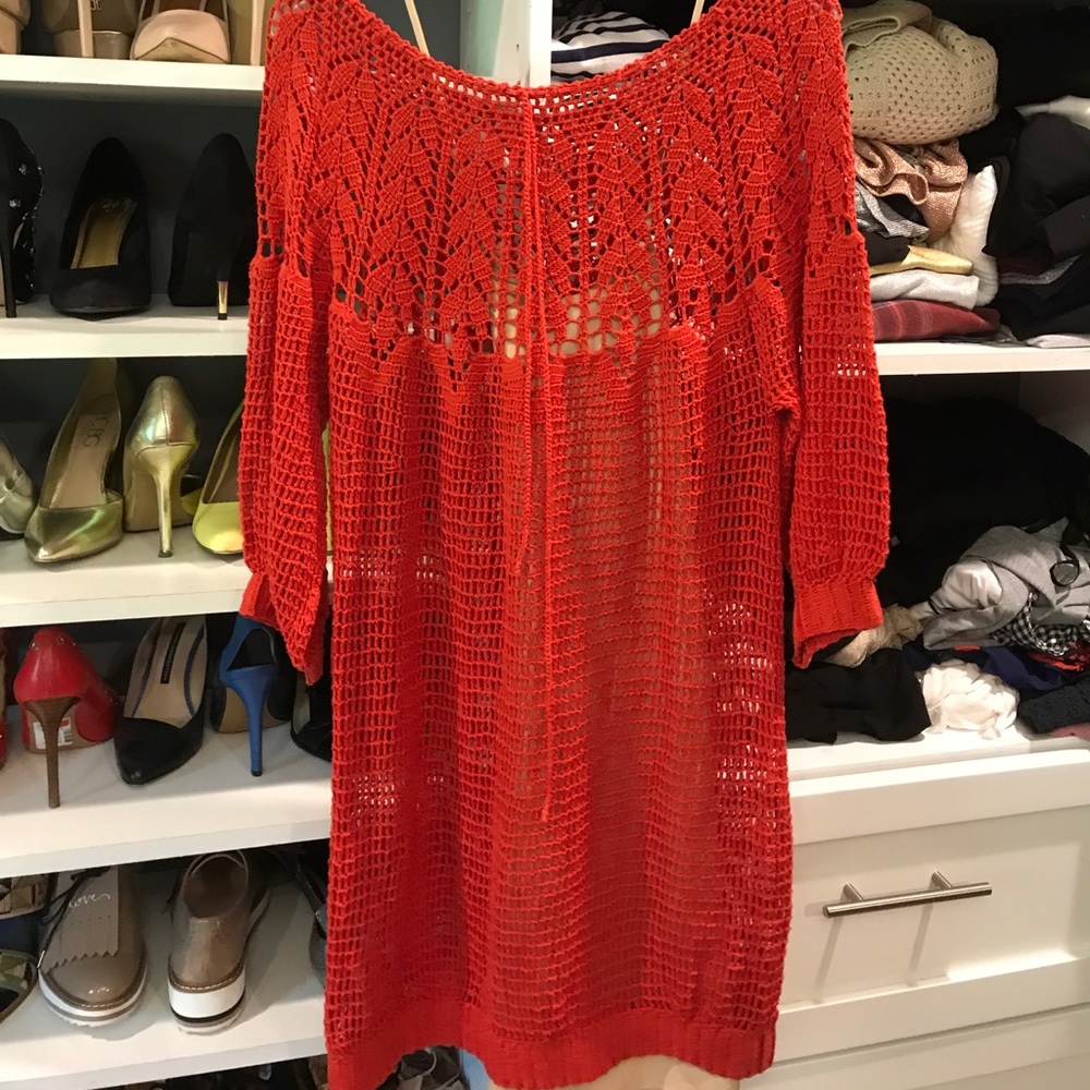 NWT! Beautiful crocheted Anthropologie dress - Picture 2 of 3