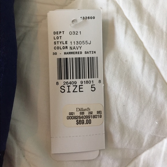 Strapless navy sequin dress - Picture 3 of 6