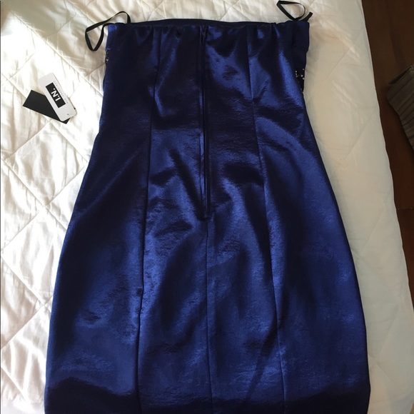 Strapless navy sequin dress - Picture 6 of 6