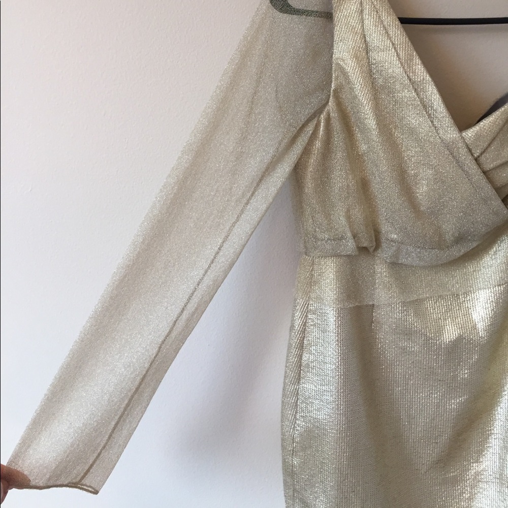 NWT Elie Tahari Findley Dress in Gold - Picture 5 of 8