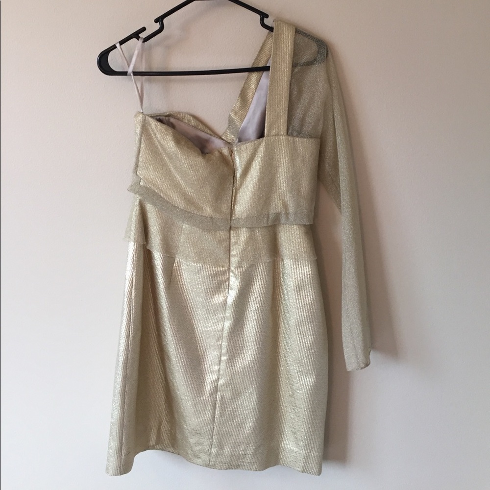 NWT Elie Tahari Findley Dress in Gold - Picture 6 of 8